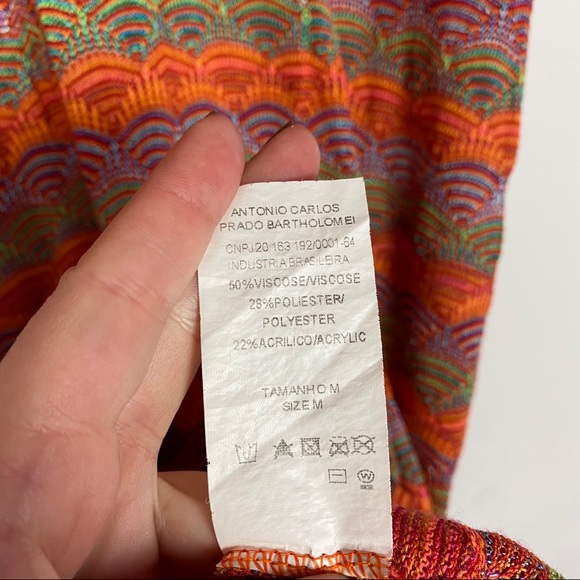 Cecilia Prada Mare Orange Aydane Pointelle Knit Dress - Picture 6 of 7